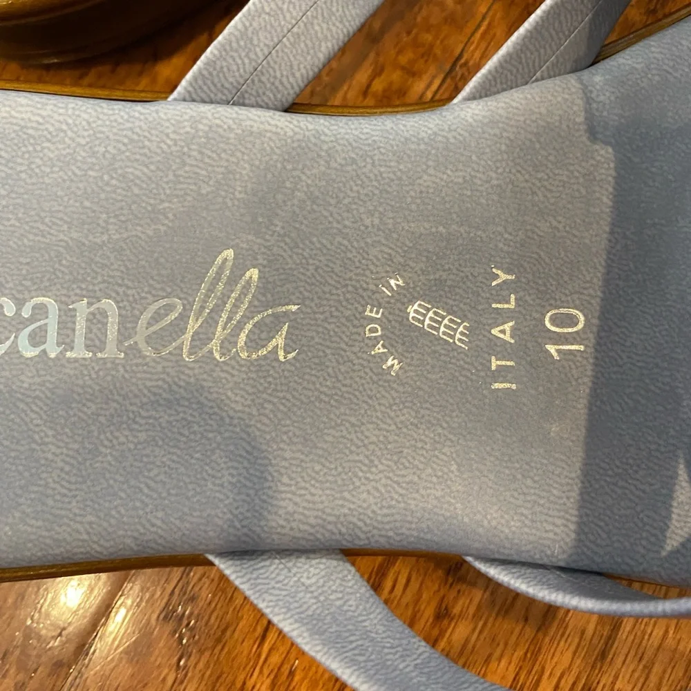 NWOT Toscanella Baby Blue Sandals - Picture 5 of 6